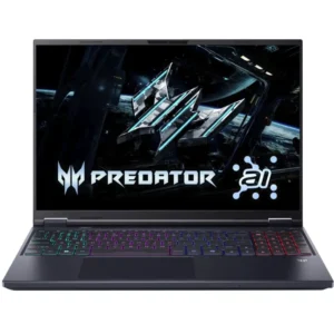 Acer Predator Helios Neo 16 AI Gaming (2025) Laptop – 2nd Series / Intel Core Ultra 9-275HX / 16inch WQXGA / 1TB SSD / 32GB RAM / 8GB NVIDIA GeForce RTX 5070 / Windows 11 Home / English & Arabic Keyboard / Black / Middle East Version New