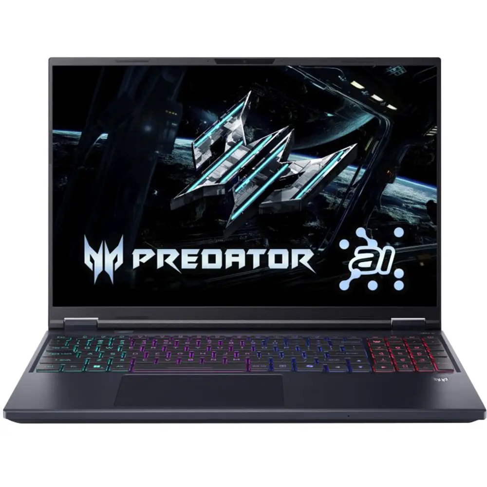 Acer Predator Helios Neo 16 AI Gaming (2025) Laptop – 2nd Series / Intel Core Ultra 9-275HX / 16inch WQXGA / 1TB SSD / 32GB RAM / 8GB NVIDIA GeForce RTX 5070 / Windows 11 Home / English & Arabic Keyboard / Black / Middle East Version New