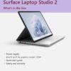 Microsoft Surface Laptop Studio 2 – Core i7-13700H | 32GB RAM | 1TB SSD | RTX 4050 | 14.4″ Touch | Windows 11 | Platinum