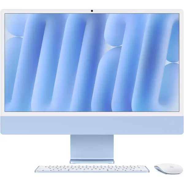 Apple iMac 24-inch-USED- (2024) M4 Chip | 10-Core CPU & GPU | 16GB RAM | 256GB SSD | Blue | Arabic Keyboard MWV13AB/